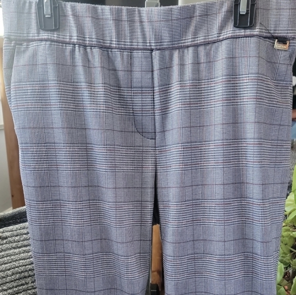 Grey Anne Klein Dress Plaid Pants - Picture 8 of 10